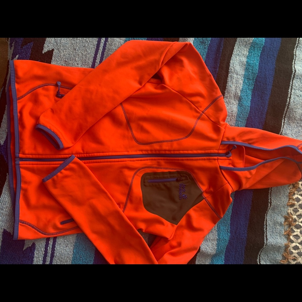 Jack Wolfskin orange fleece